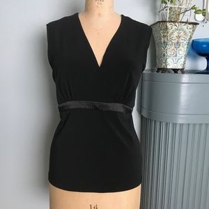 Sleeveless Silky Blouse